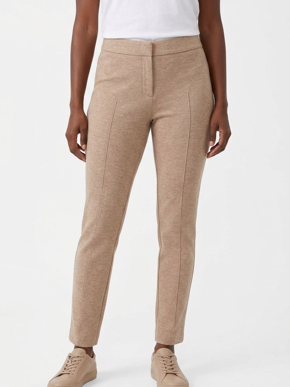 AKRIS PUNTO | Tan Seamed Ankle Pants Women’s Size 10